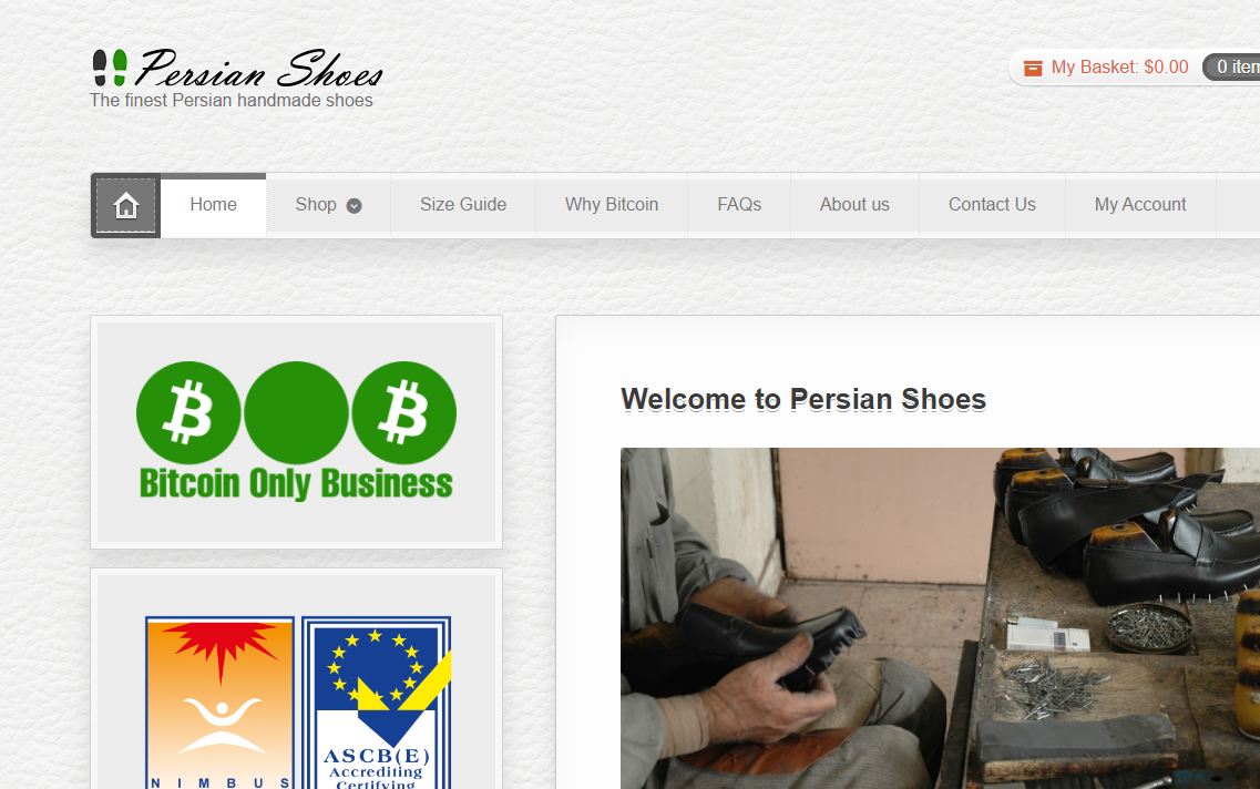 Persian Shoes Website